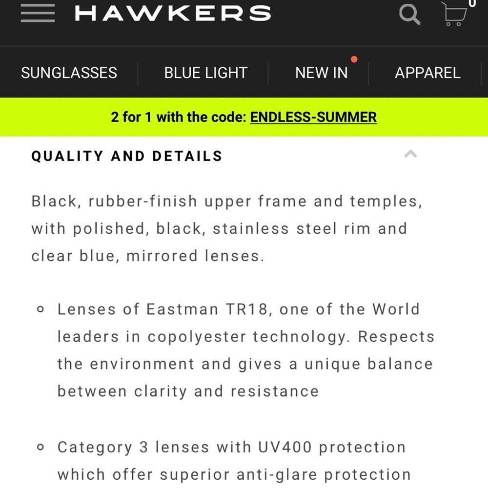 Hawkers Polarized Blue Mirror Sunglasses - Picture 14 of 14